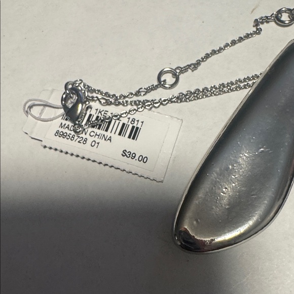 J. Jill Silver Tone Teardrop Pendant Necklace - Picture 8 of 8